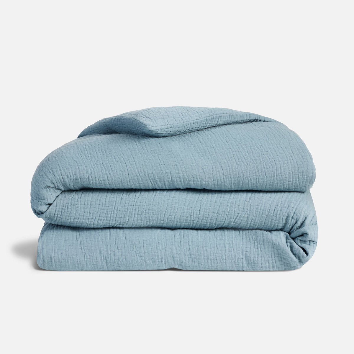 Breezeweave Crinkle Cotton Duvet Cover - Last Call - Storm