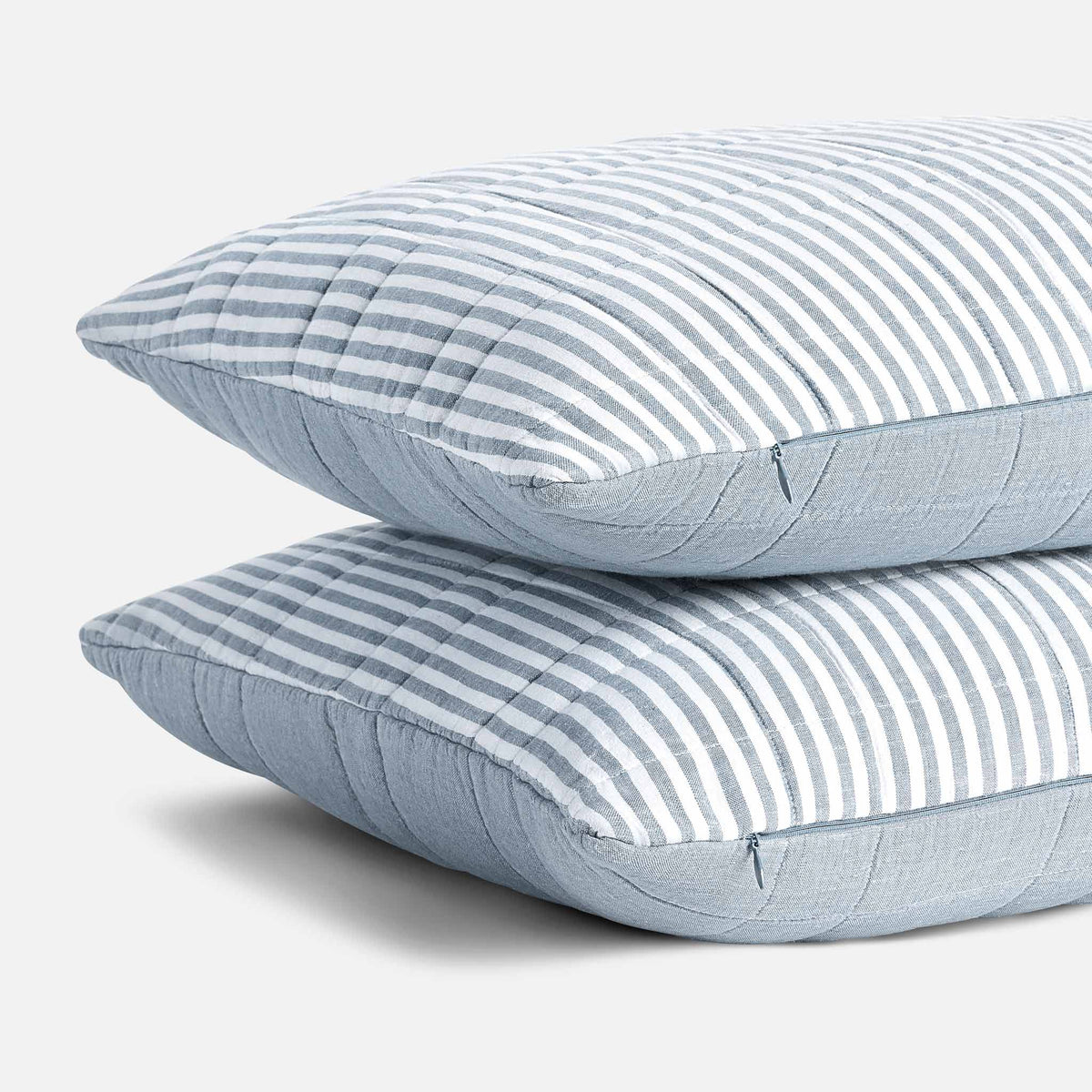 Washed European Linen Quilted Sham Set - Image 18