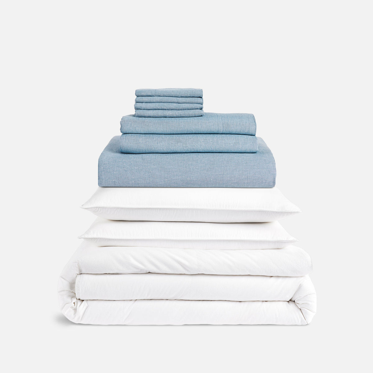 Washed European Linen Bedding Move-In Bundle - Image 41