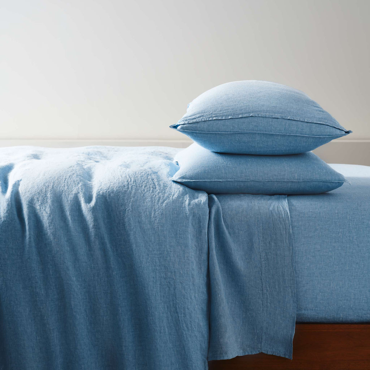 Set of 2 Washed European Linen Core Sheet Set Bundle - Image 58