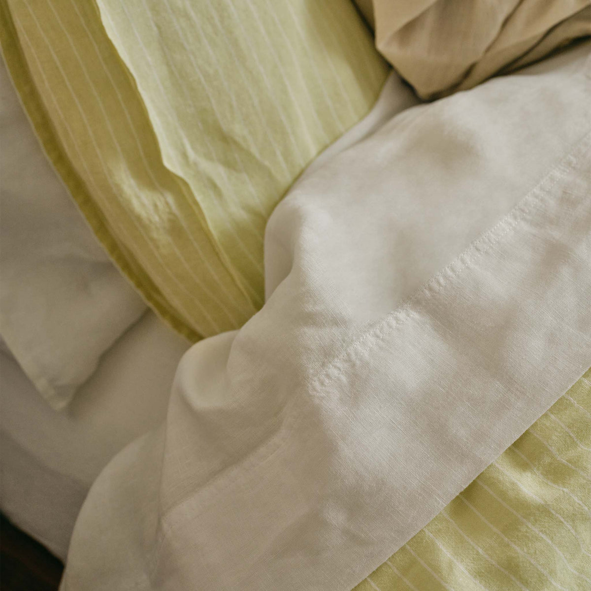 Washed European Linen Core Sheet Set - Image 42