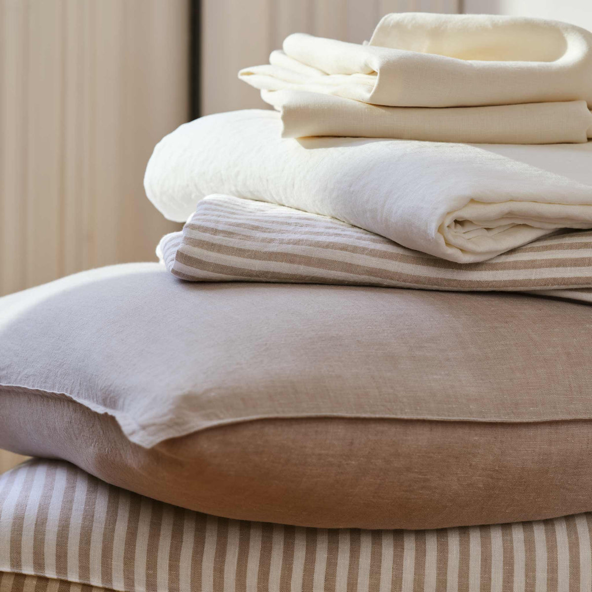 Washed European Linen Core Sheet Set - Last Call - Image 17