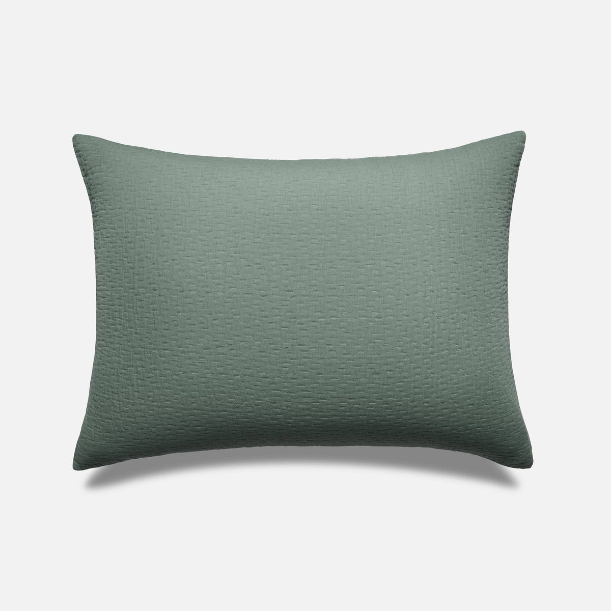 Breezeweave Crinkle Cotton Sham Set - Last Call - Botanical Green