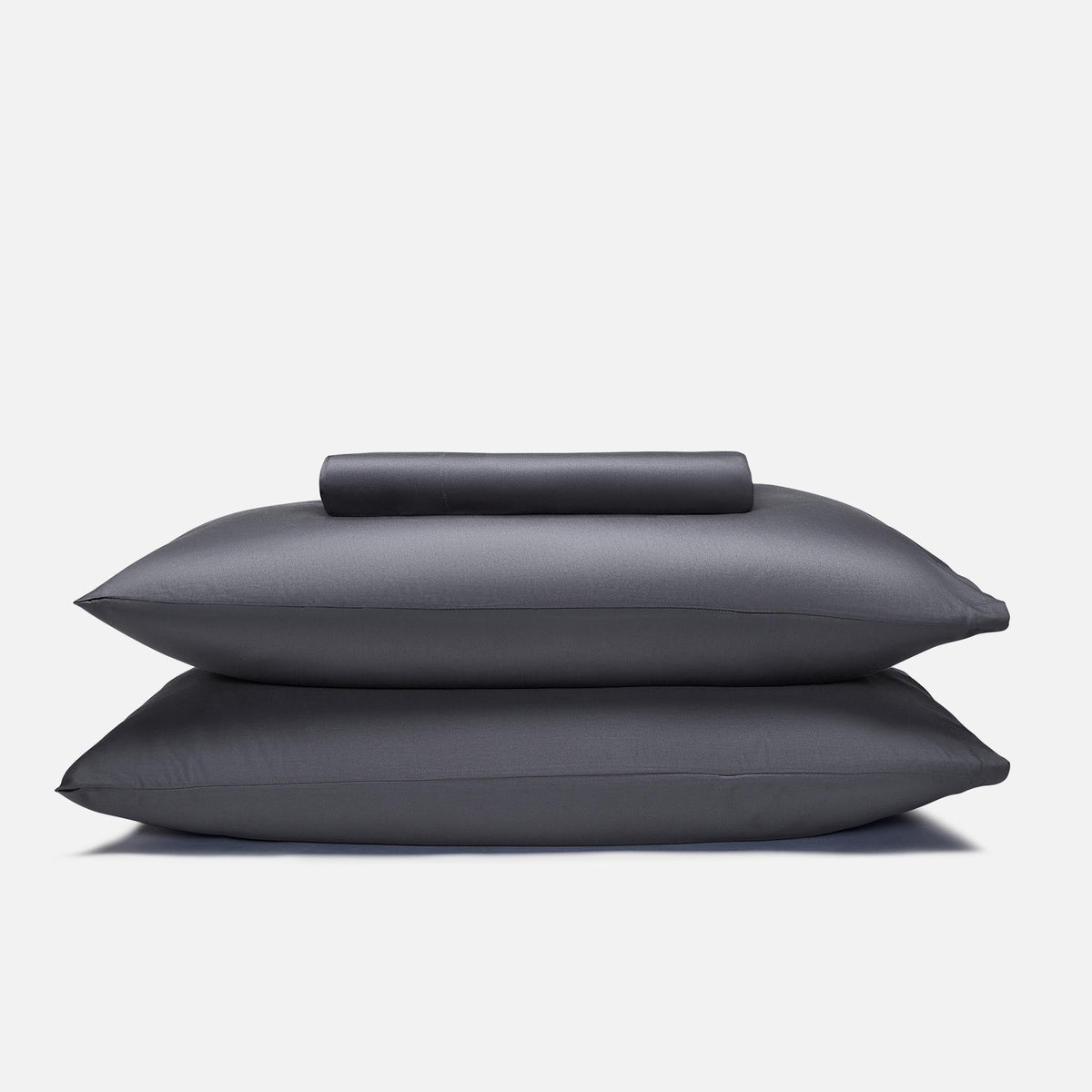 Luxe Sateen No Flat Sheet Set Bundle - Slate