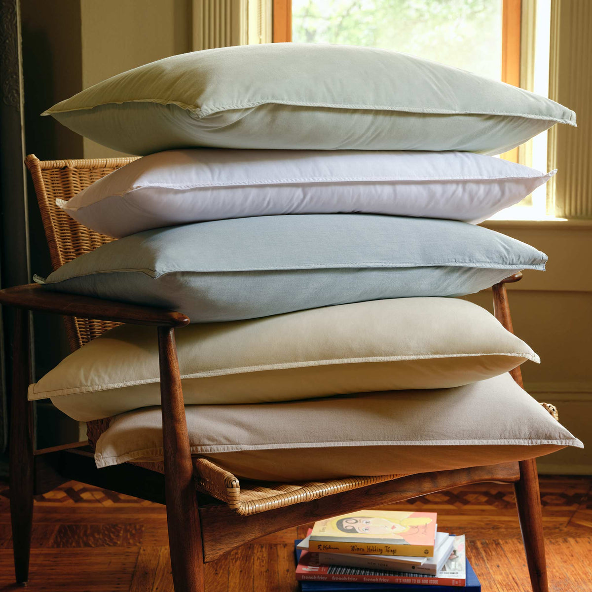 Set of 2 Washed Classic Percale Core Sheet Set Bundle - Image 25