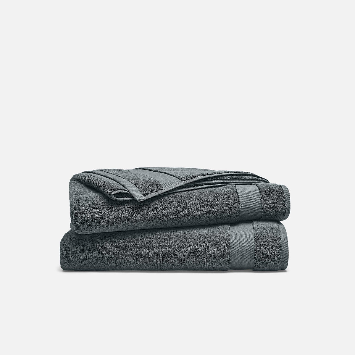 Super-Plush Turkish Cotton Bath Towels - Slate / Bath Towels