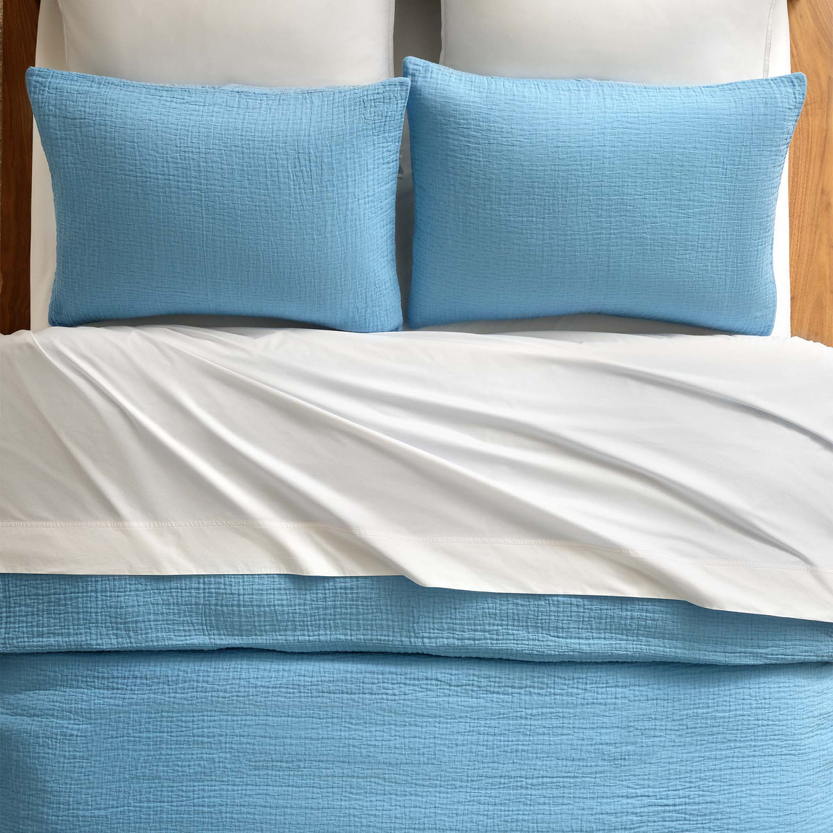 Breezeweave Crinkle Cotton Duvet Cover - Last Call - Image 28