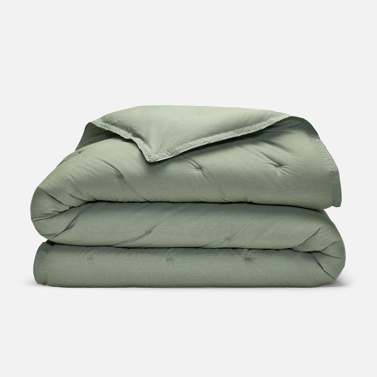 Washed Classic Percale Comforter - Sea Spray Chambray