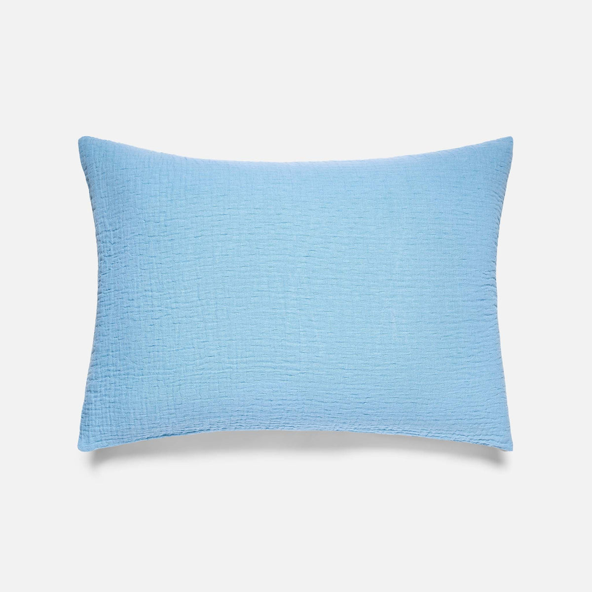 Breezeweave Crinkle Cotton Sham Set - Last Call - Cerulean