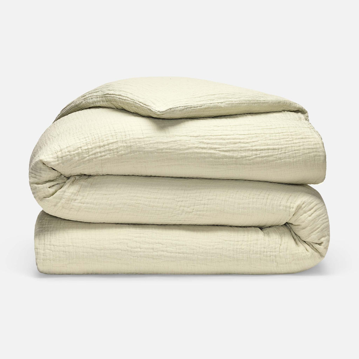 Breezeweave Crinkle Cotton Duvet Cover - Last Call - Dew