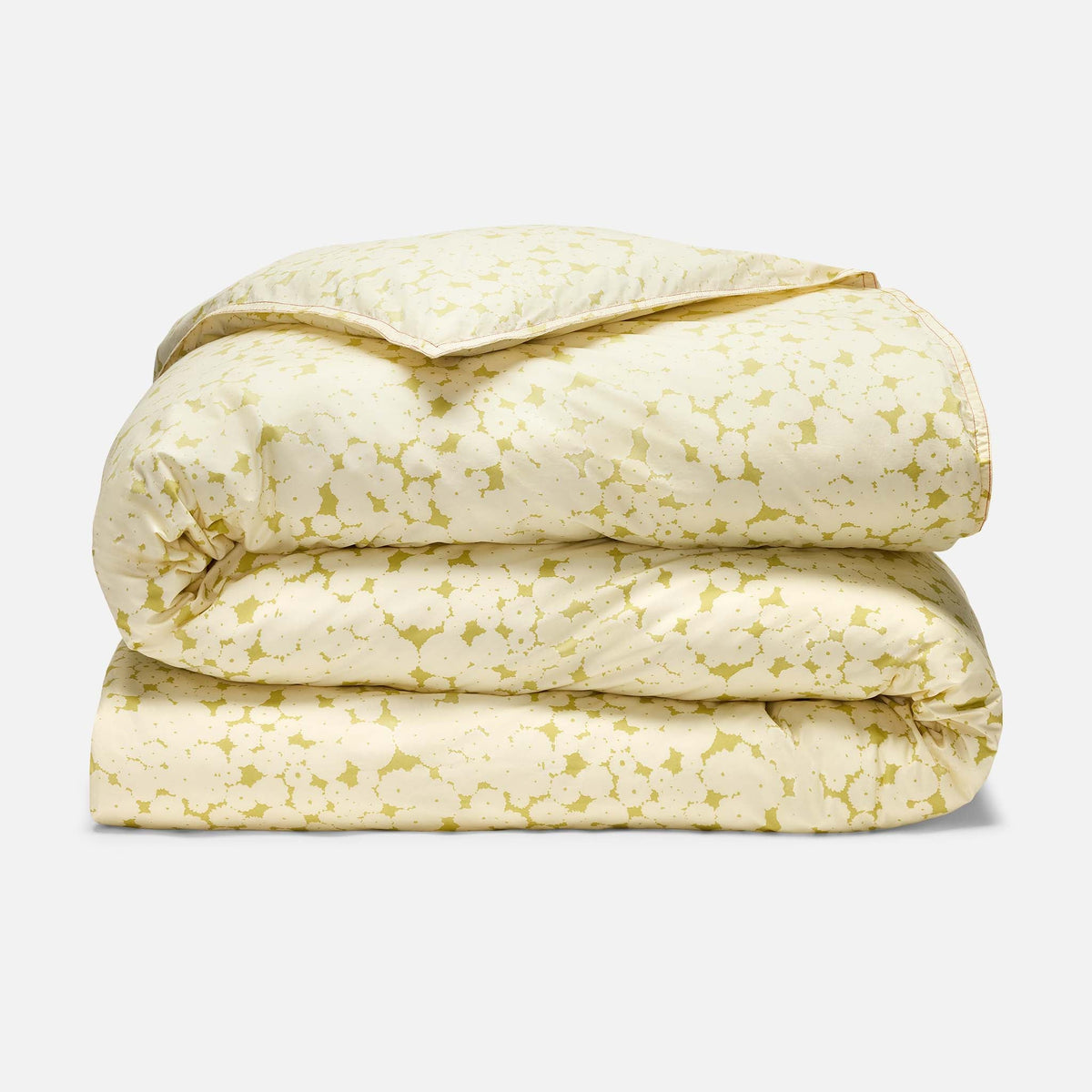 Washed Classic Percale Duvet Cover - Last Call - Drifting Blooms in Vetiver