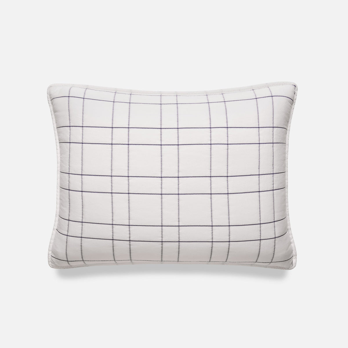 Weekend Wash Sham Set - White Windowpane