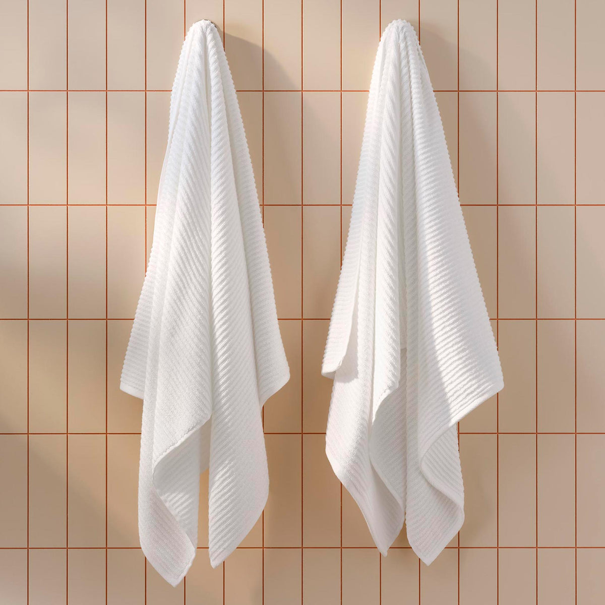 Ribbed Cotton TENCEL™ Set of 4 Bath Towel Bundle - Image 21