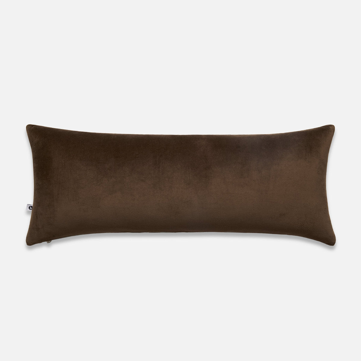Cotton Velvet Pillow Cover - Bitter Chocolate / Lumbar