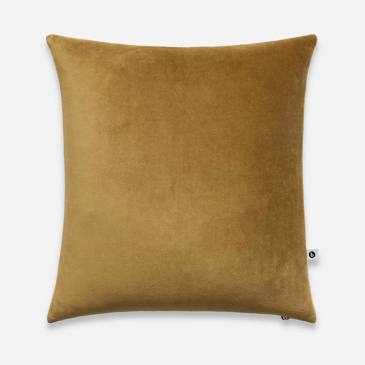 Cotton Velvet Pillow Cover - Umber / Square