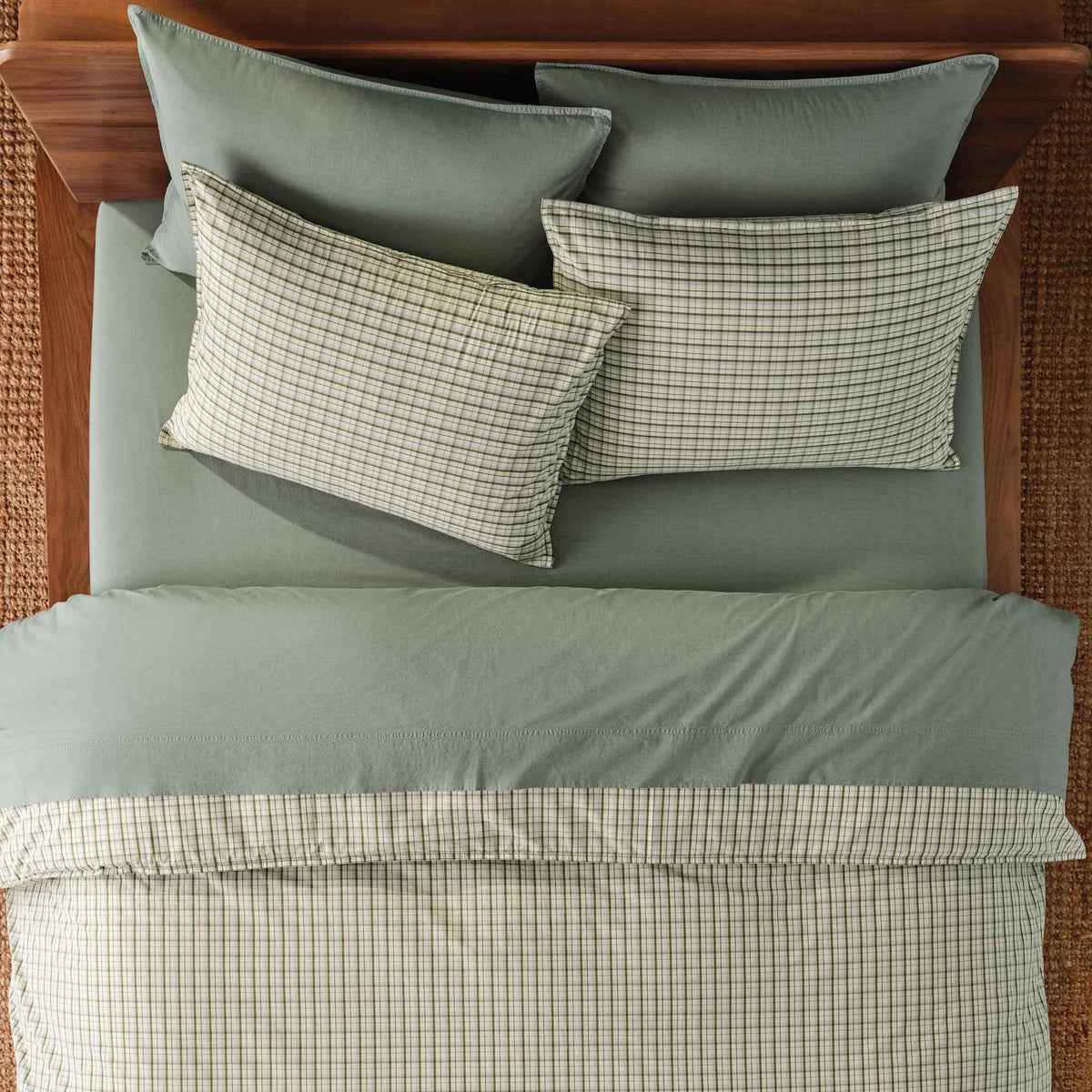 Washed Classic Percale Duvet Set - Image 88