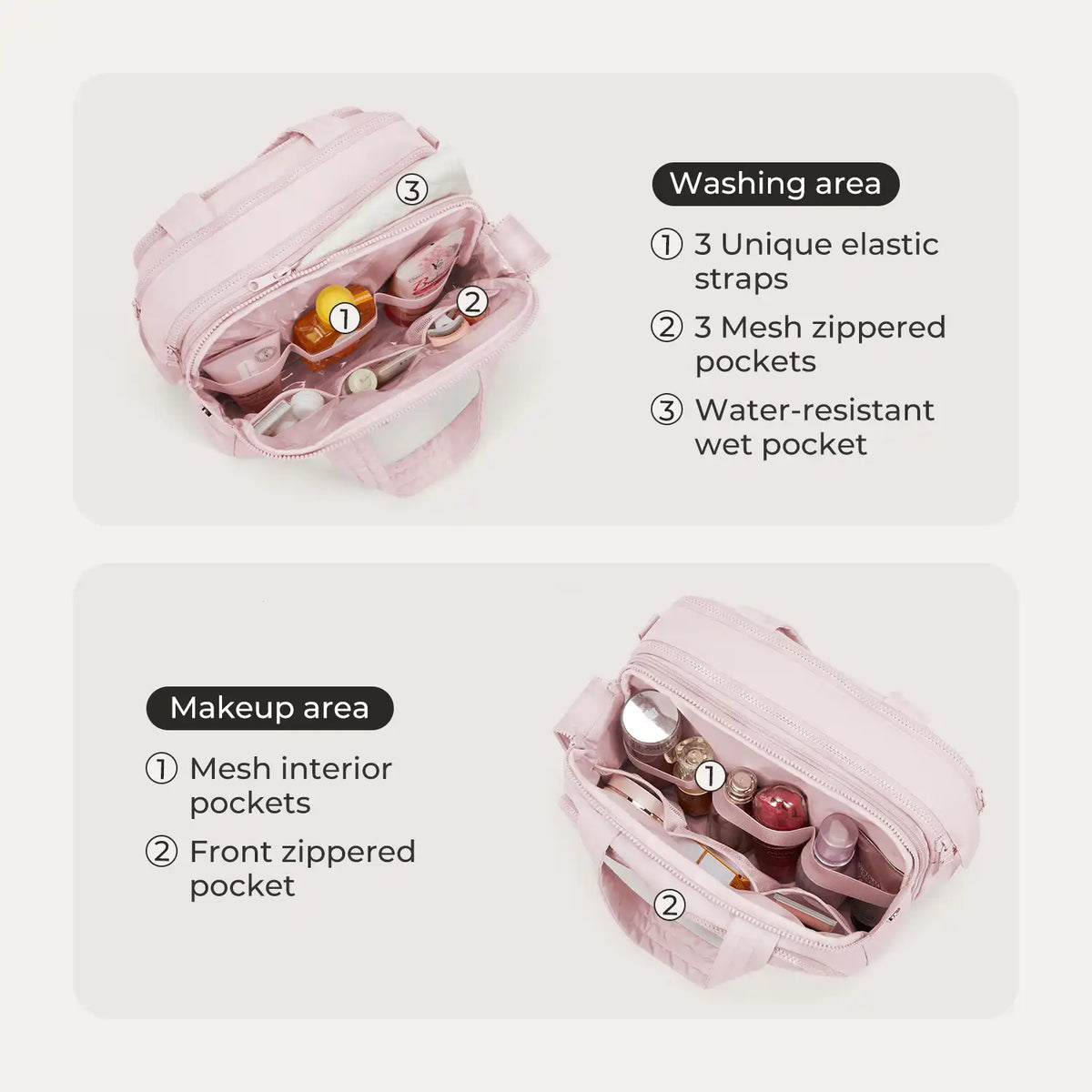 Crush Hanging Toiletry Bag - Image 6