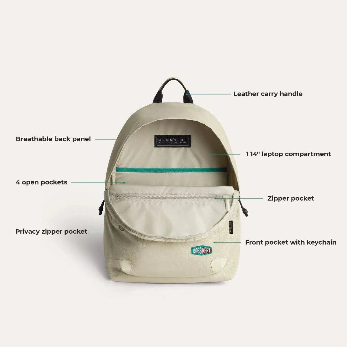 (FREE GIFT）Cordura® Campus Backpack with Laptop Sleeve - Image 15