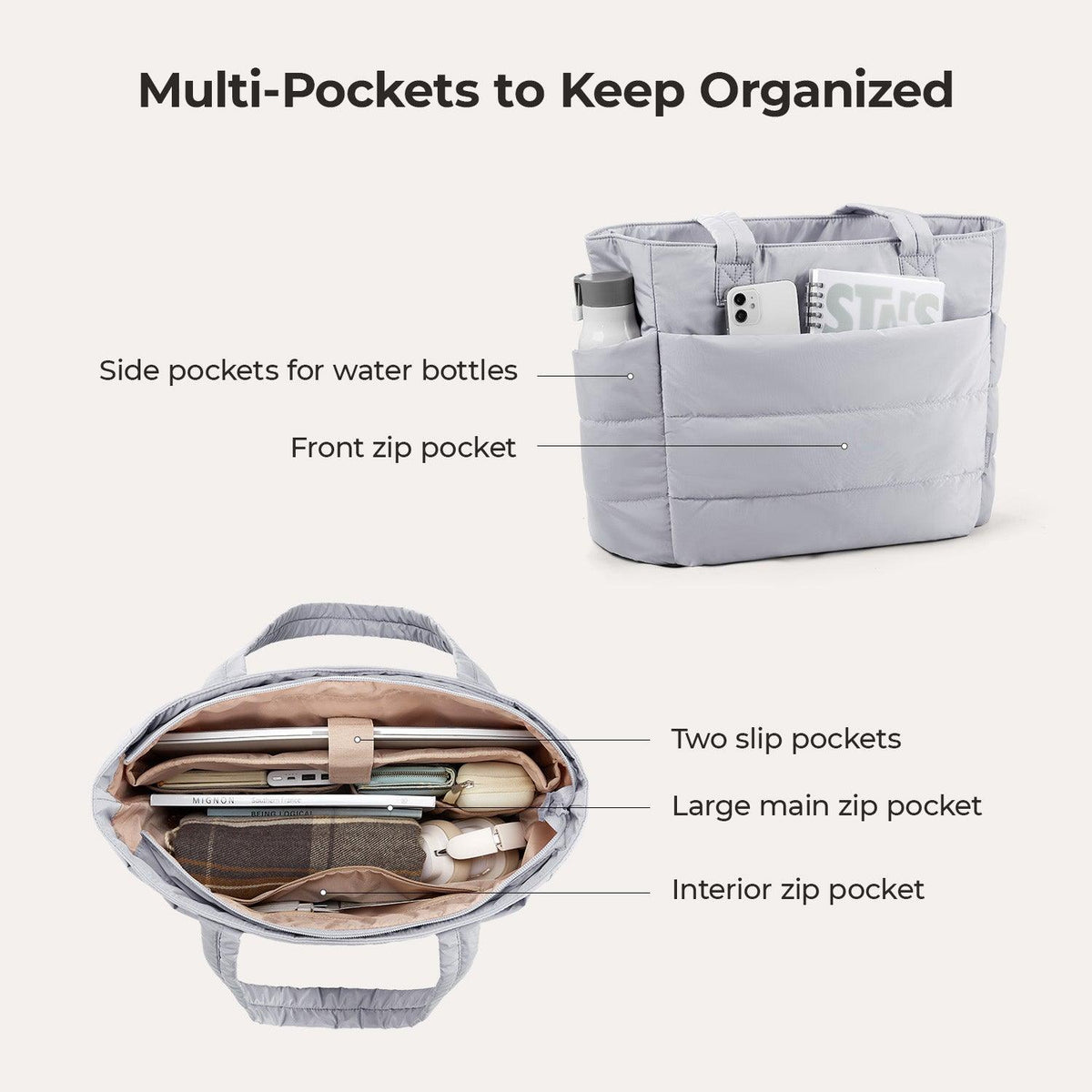 The Bubble 20L Puffy 15.6" Laptop Work Tote - Image 57