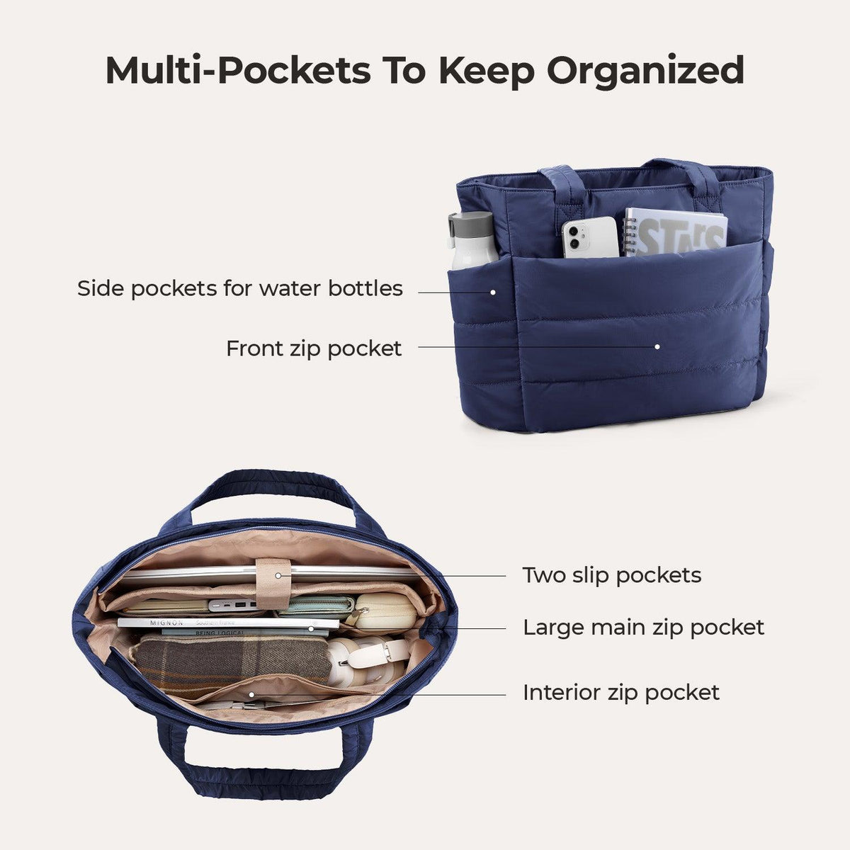 The Bubble 20L Puffy 15.6" Laptop Work Tote - Image 66