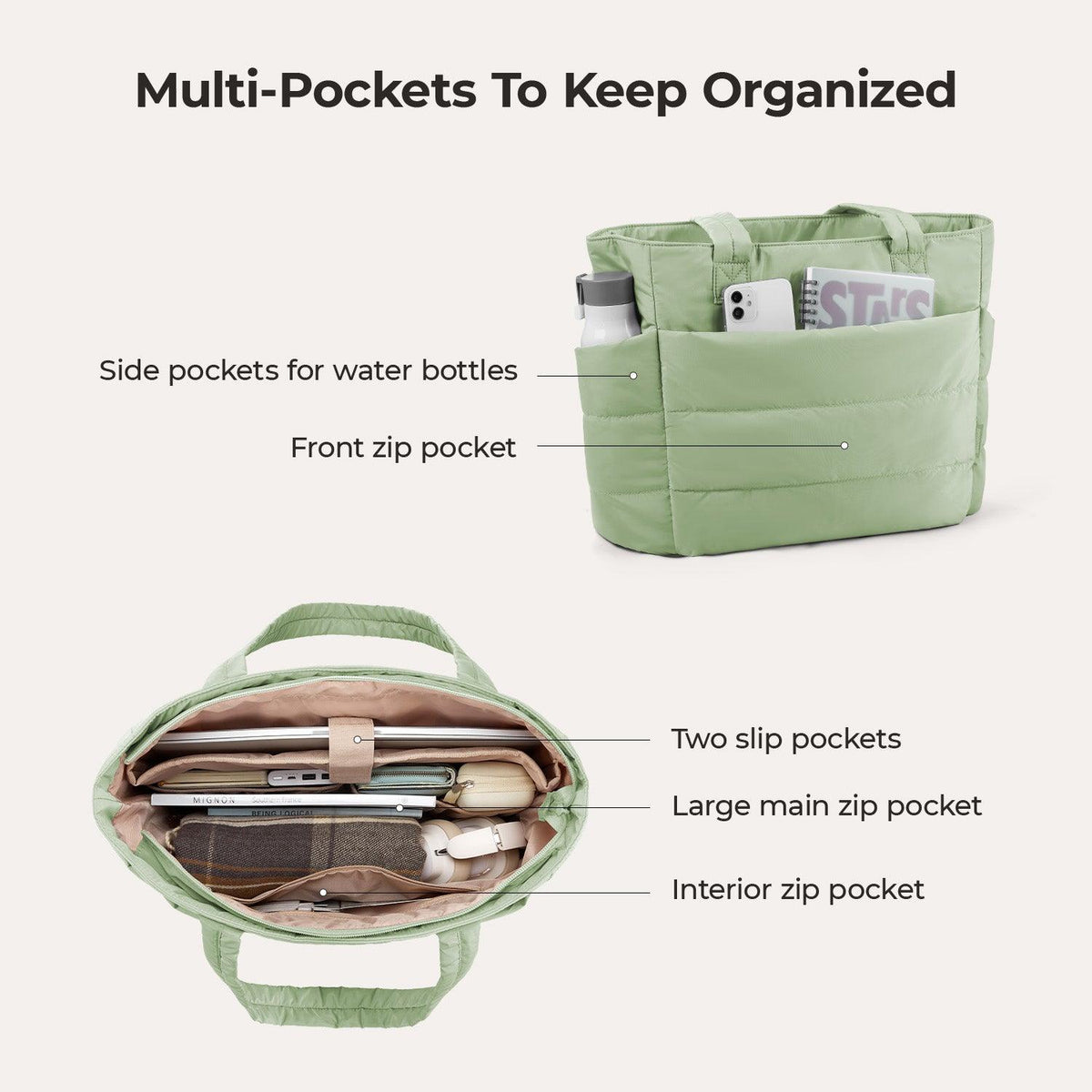 The Bubble 20L Puffy 15.6" Laptop Work Tote - Image 84