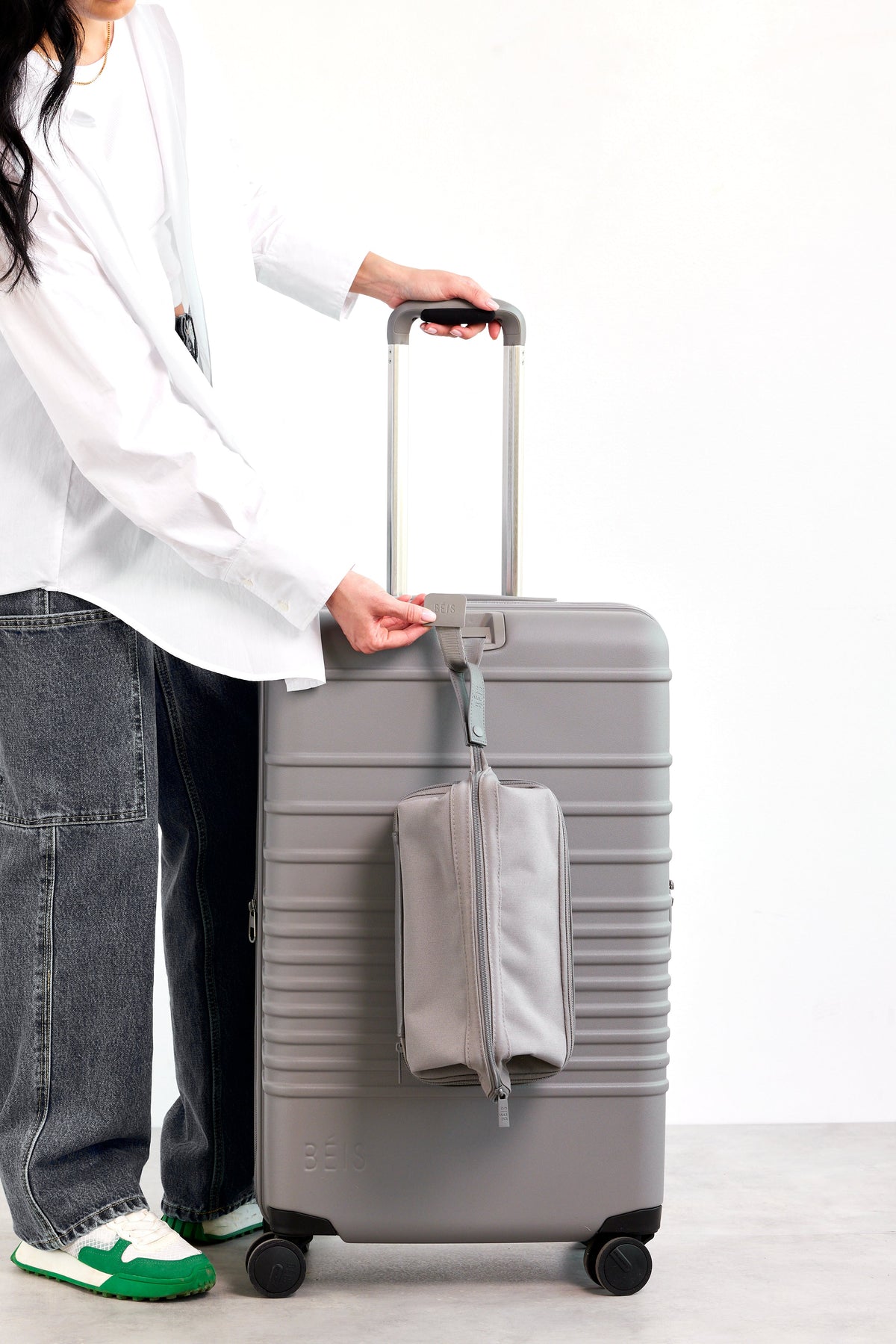 The Medium Check-In Roller in Grey - Image 8