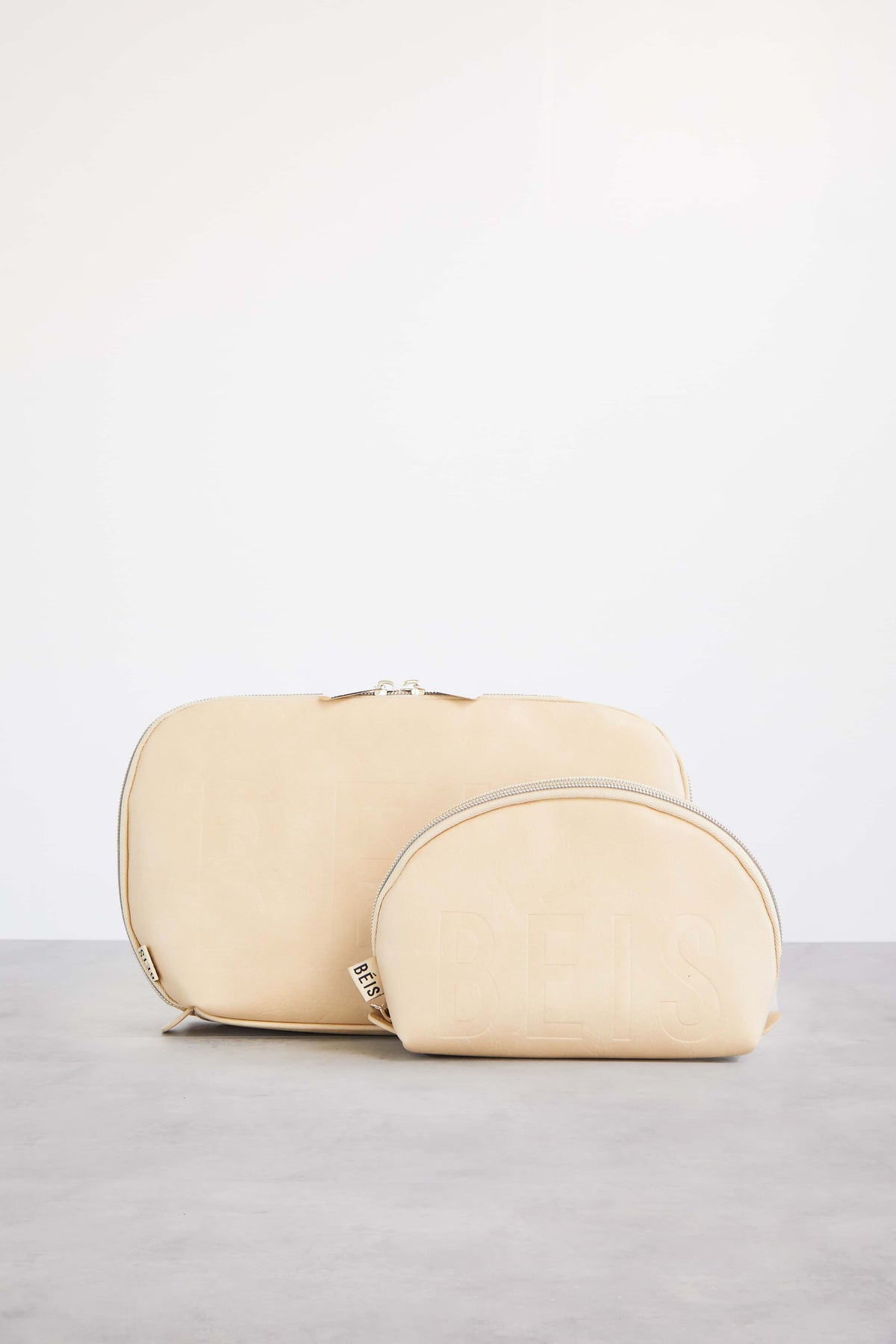 The Cosmetic Pouch Set in Beige - Image 7