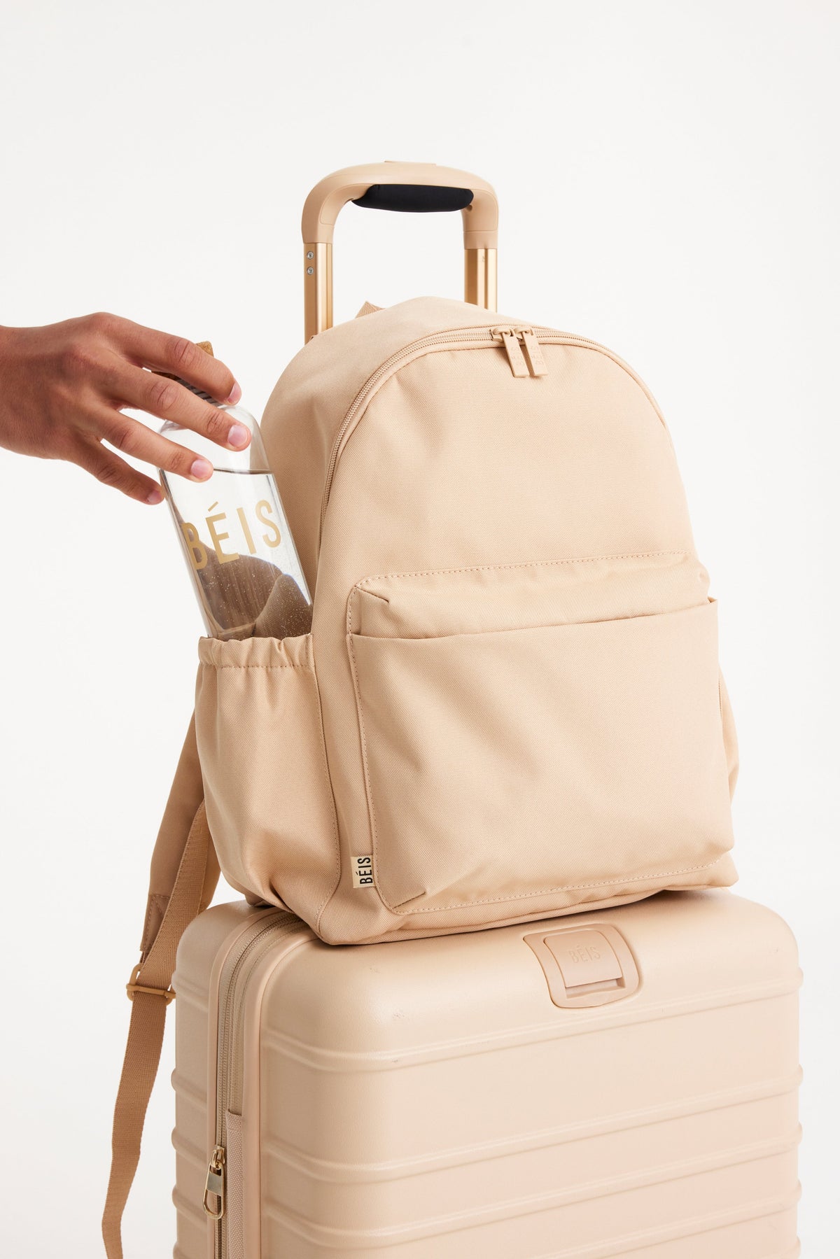 The BÉISics Backpack in Beige - Image 6
