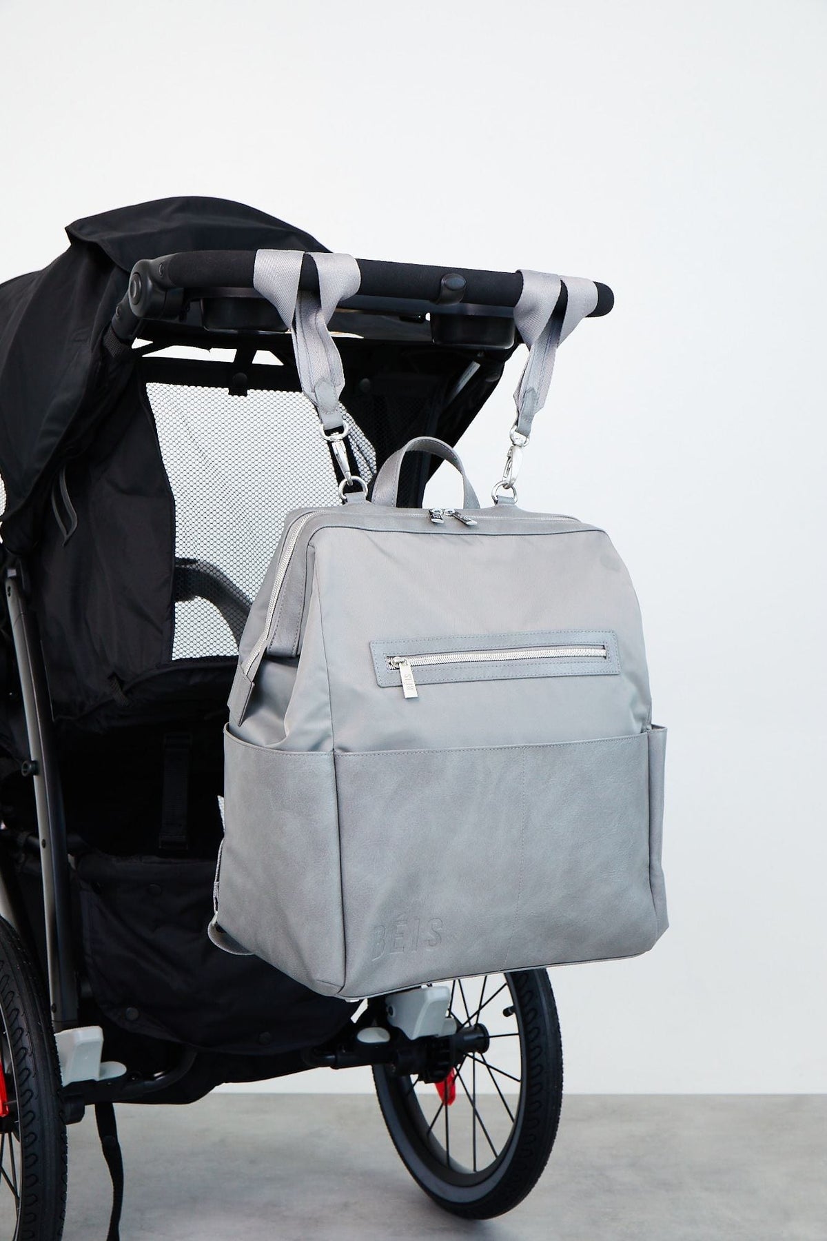 The Backpack Diaper Bag in Grey - Image 7