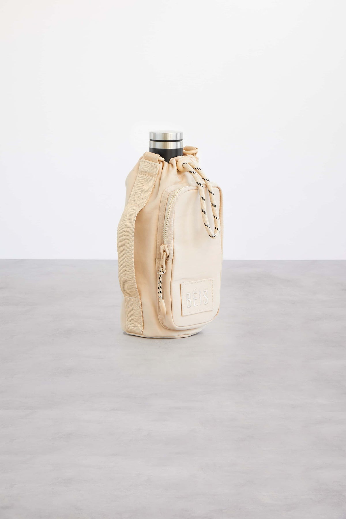 The Water Bottle Sling in Beige - Image 3
