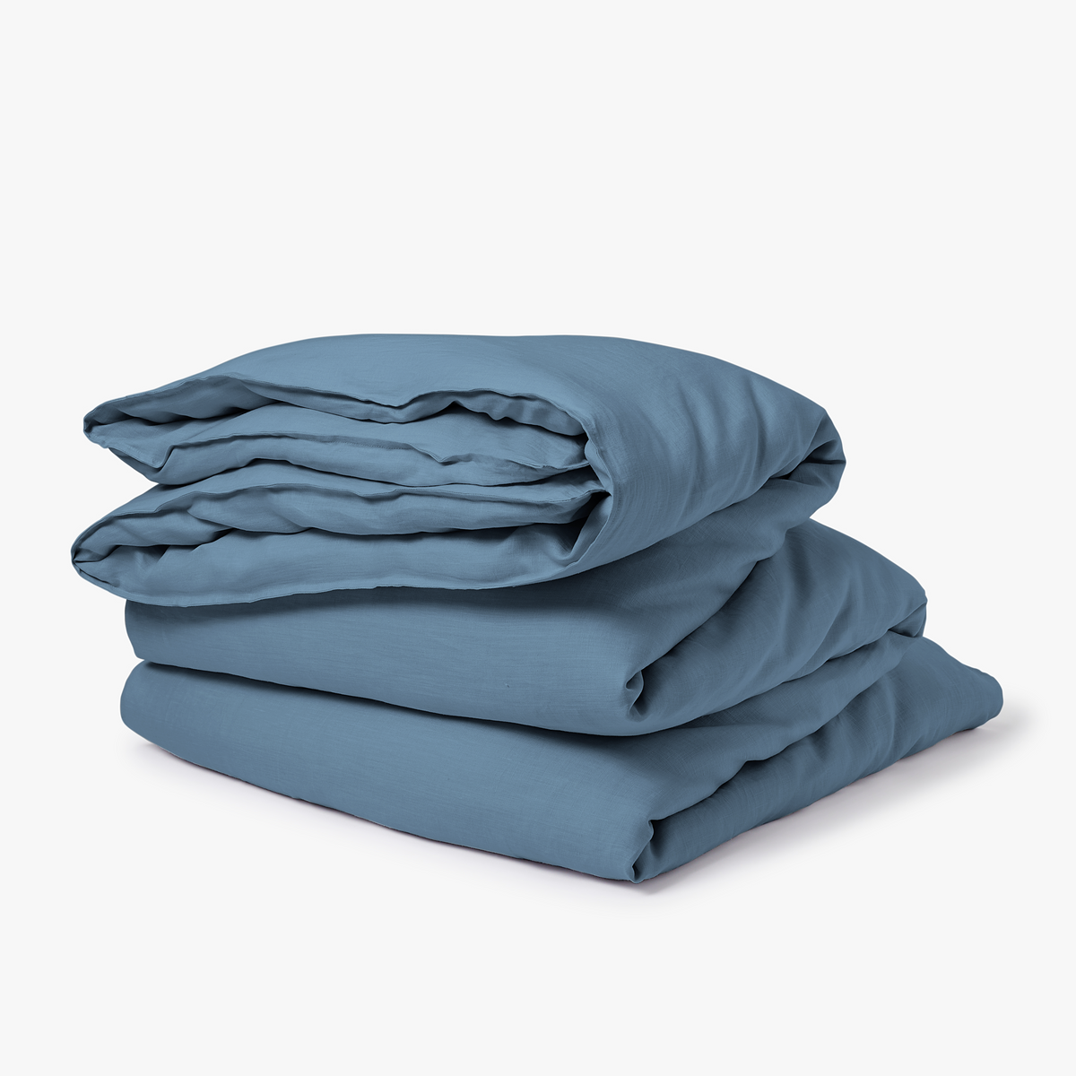 Belgian Linen Duvet Cover - Faded Denim