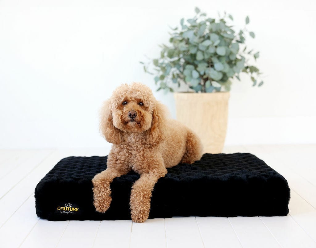 Black Crinkle Pet Crate Pad COVER ONLY - Image 3