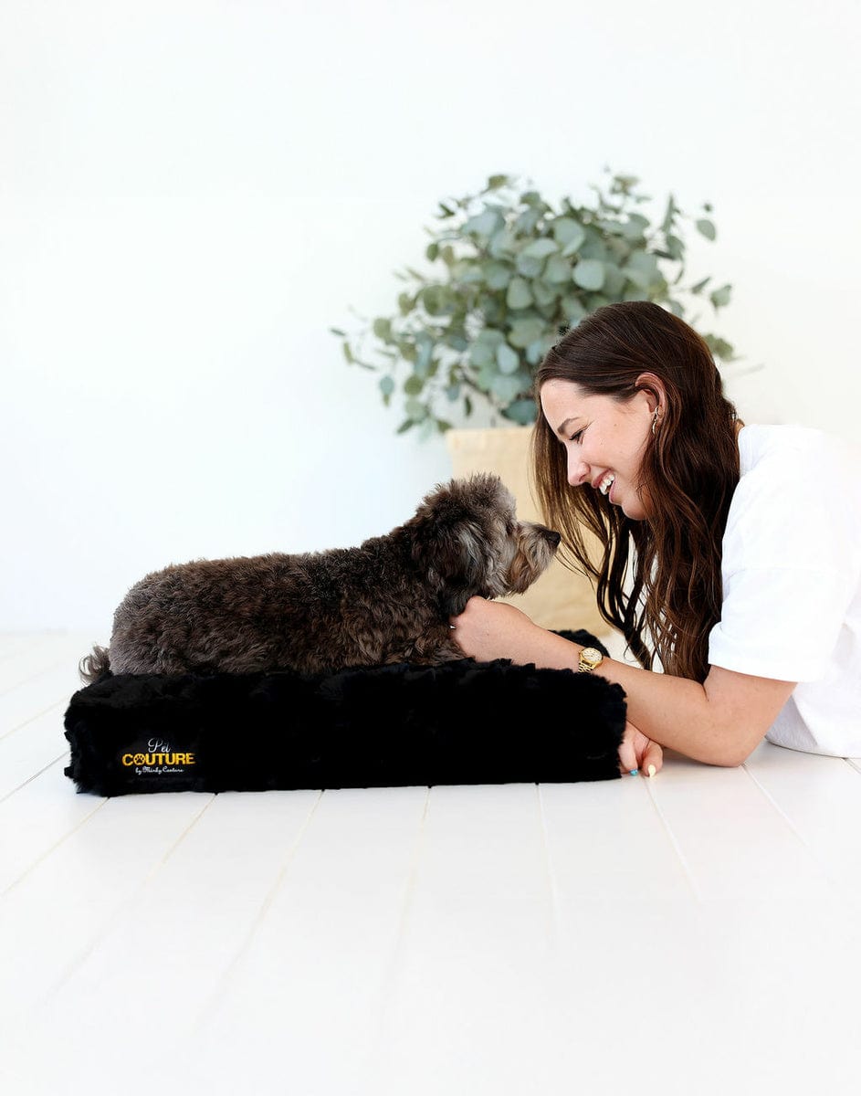 Black Crinkle Pet Crate Pad COVER ONLY - Image 5