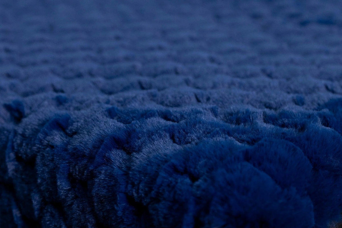Blue Honeycomb Pet Crate Pad - Image 4