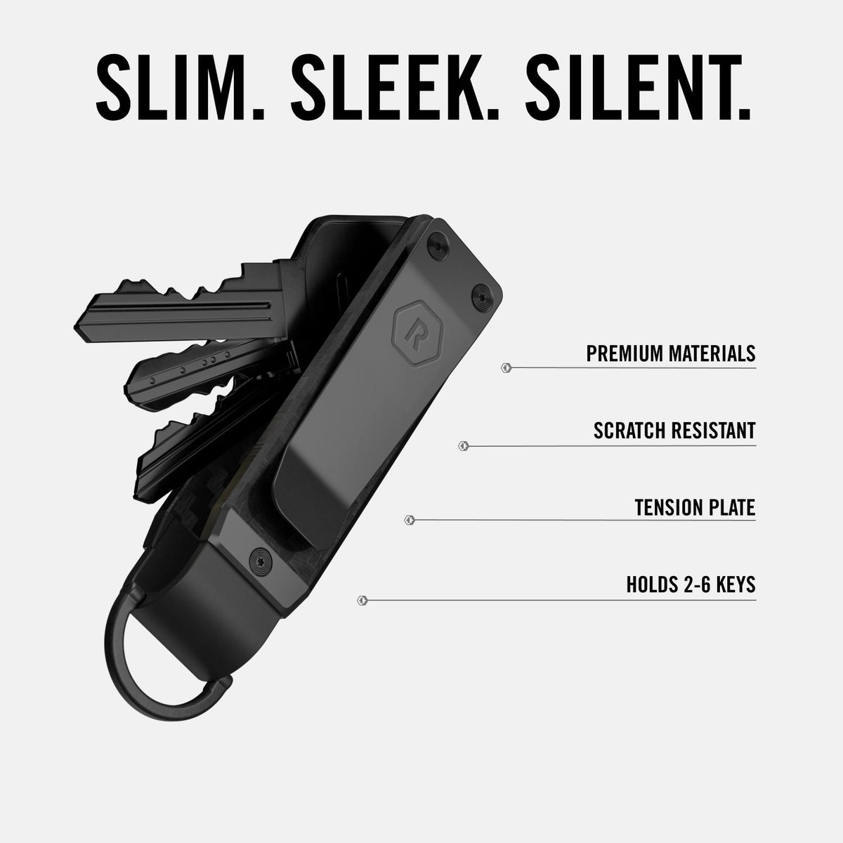 Ridge KeyCase - Burnt Titanium - Image 2