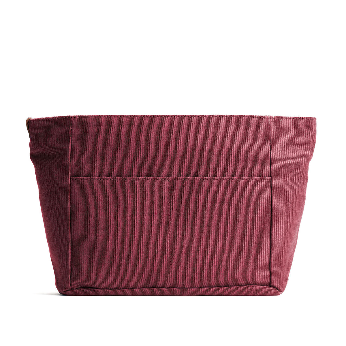 Canvas Purse Organizer - Maroon / Zipper / Medium