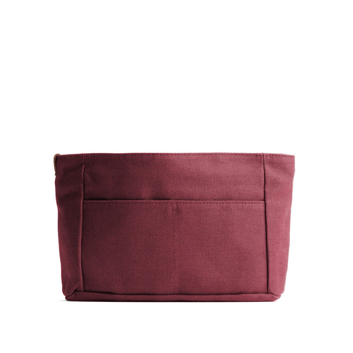 Canvas Purse Organizer - Maroon / Zipper / Small