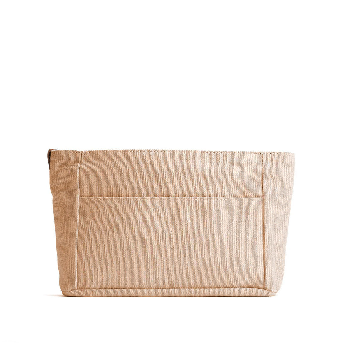 Canvas Purse Organizer - Sesame / Zipper / Small