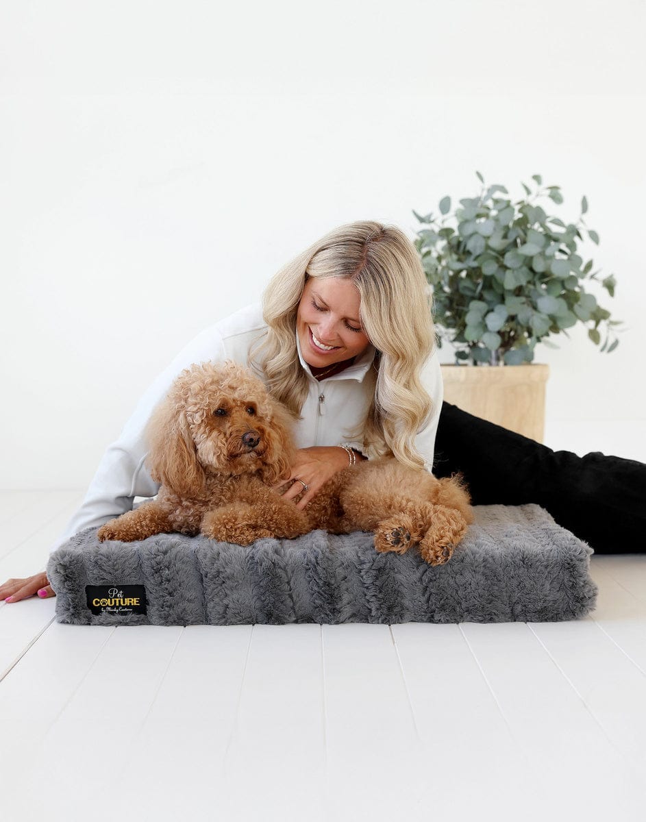 Charcoal Plume Pet Crate Pad - Image 2