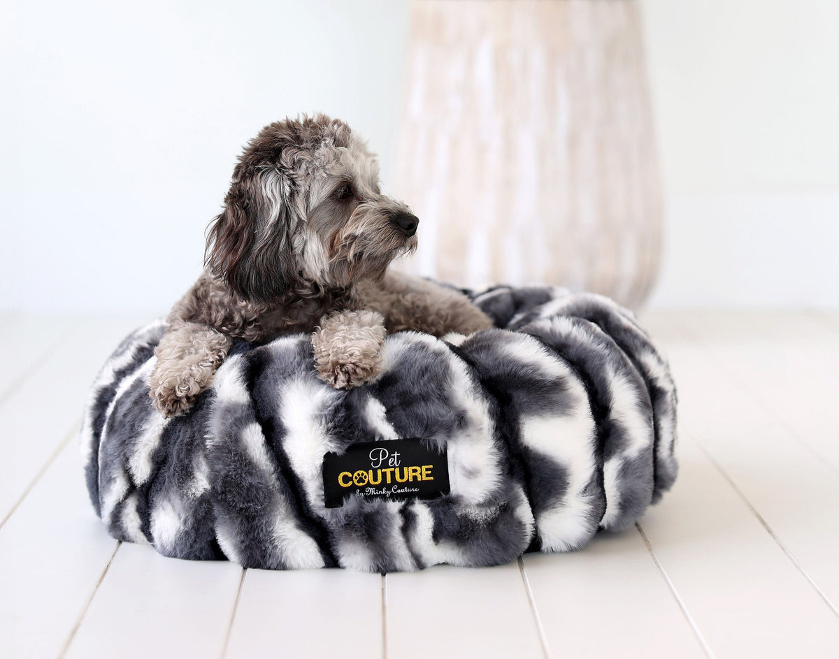Cloudy Day Black Pet Bed COVER ONLY - Image 2