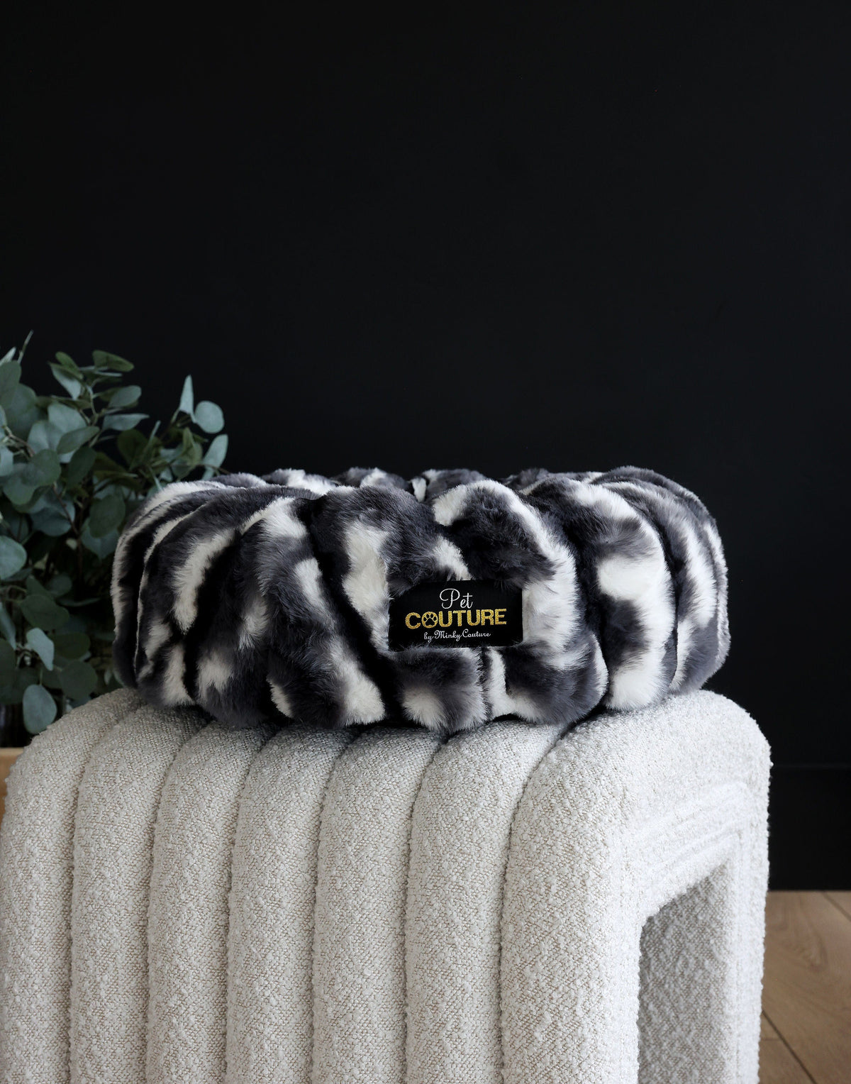 Cloudy Day Black Pet Bed COVER ONLY - Image 5