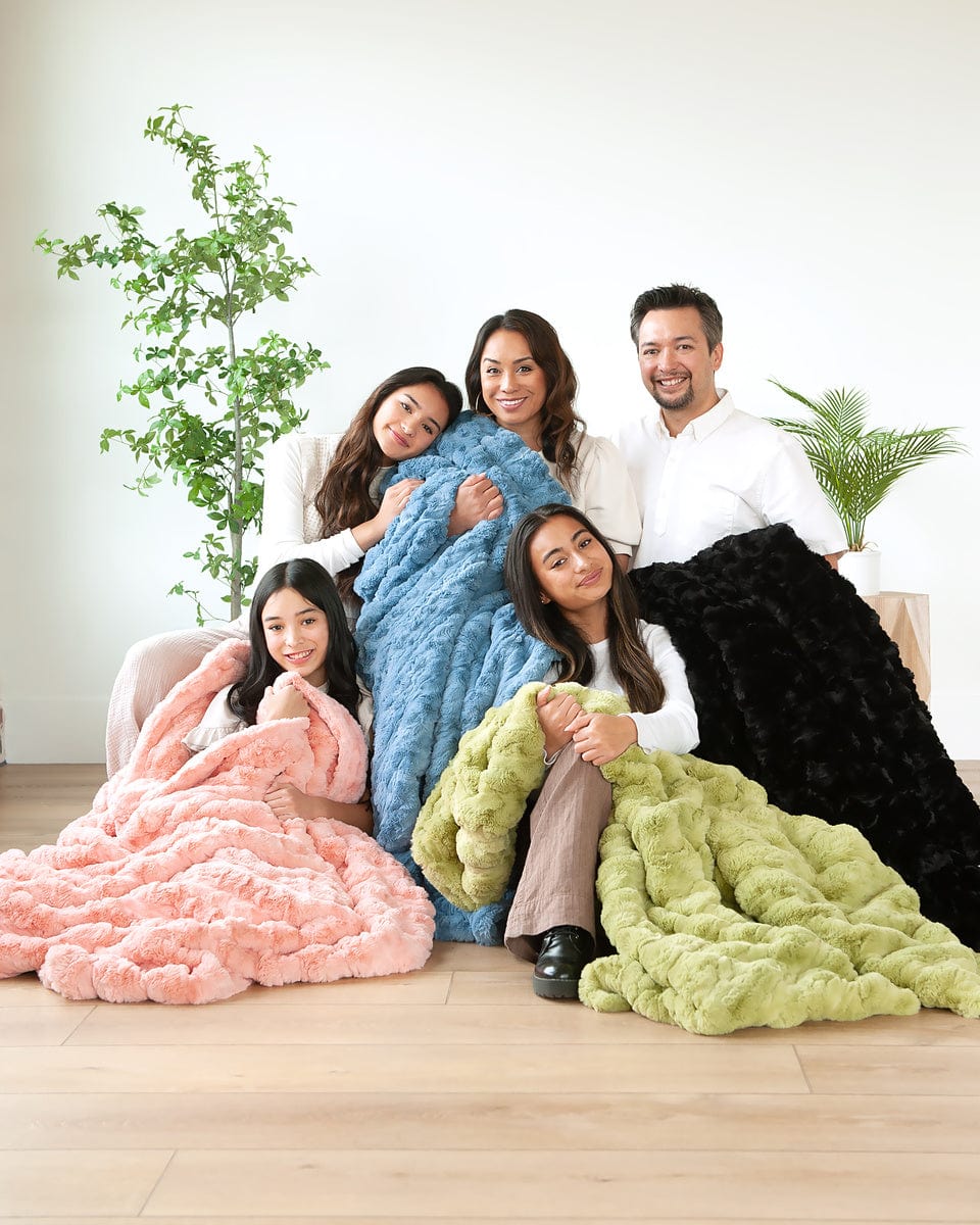 Ultra Sorbet Faded Denim Blanket - Image 3