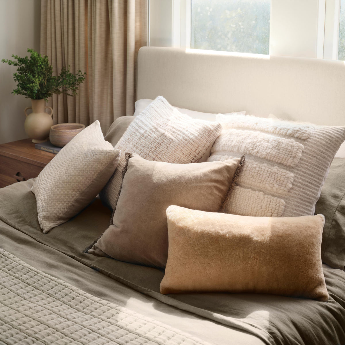 Dhara Leather Square Pillow - Image 12