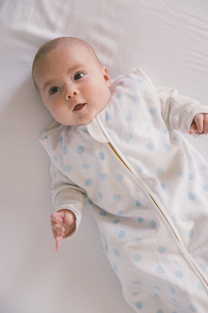 Dot Blue Wearable Minky Blanket - Image 2