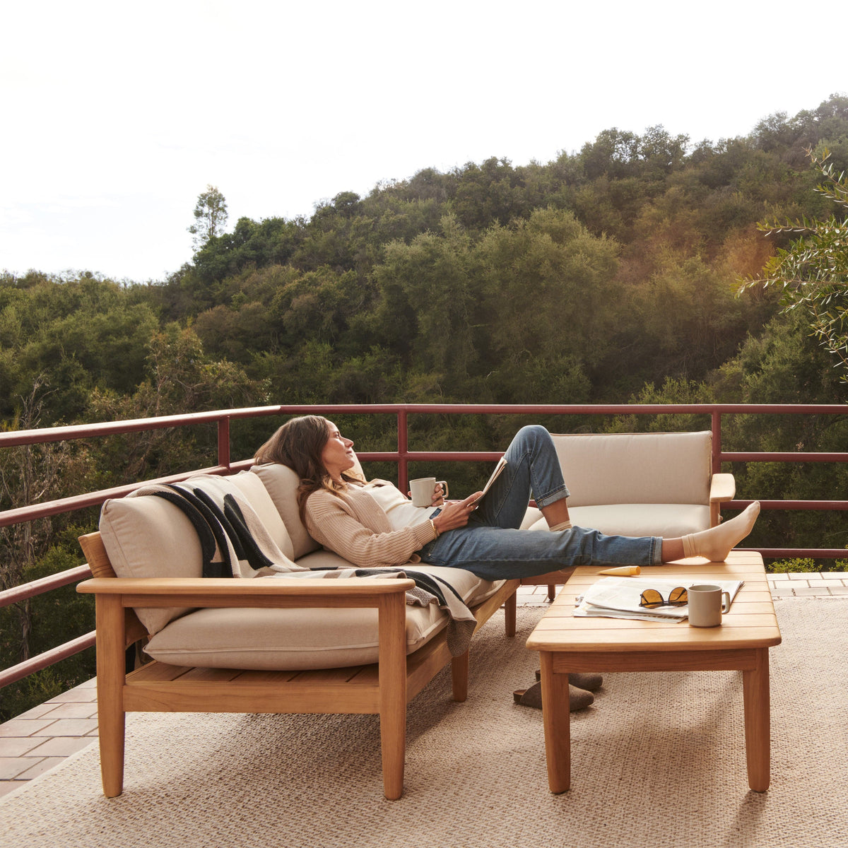Dunes Teak 2-Seat Sofa - Image 5