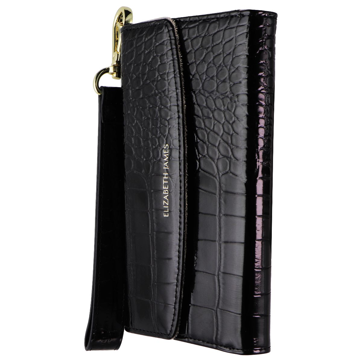 Elizabeth James Wristlet Folio for MagSafe for Apple iPhone 15 Pro - Black Croc - New - Image 2