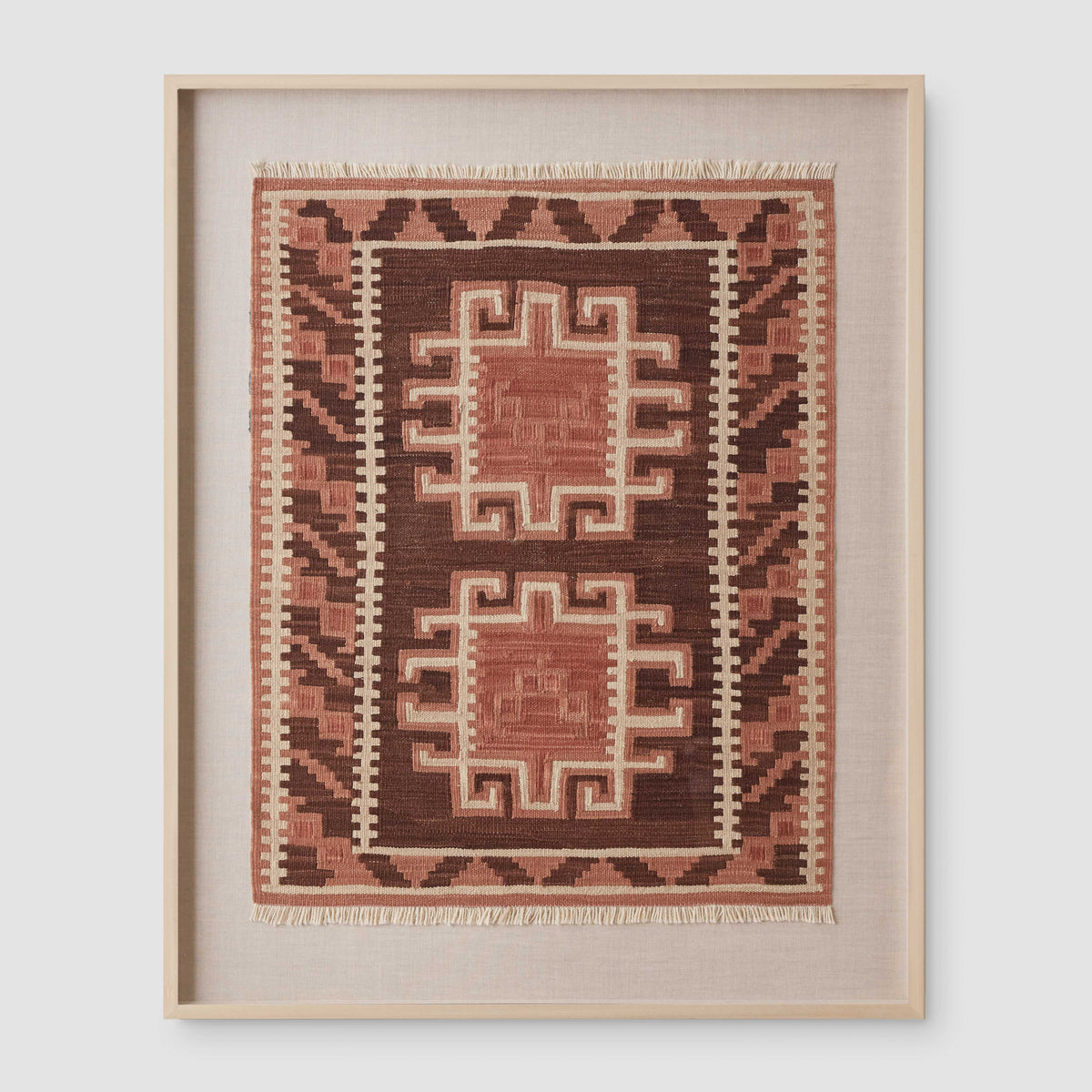 Emir Kilim Wall Hanging - Ash Frame