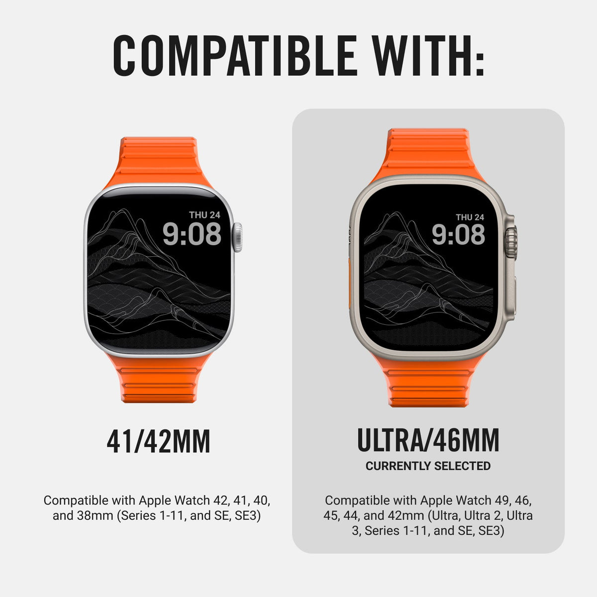 Everyday Watch Straps - Ultra/46mm - Basecamp Orange - Image 10