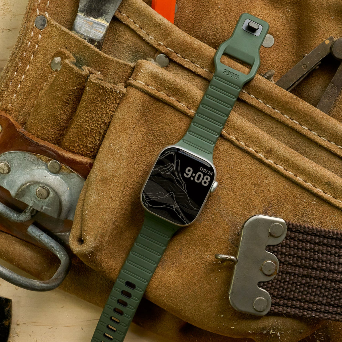 Everyday Watch Strap - 41/42mm - Matte Olive - Image 6