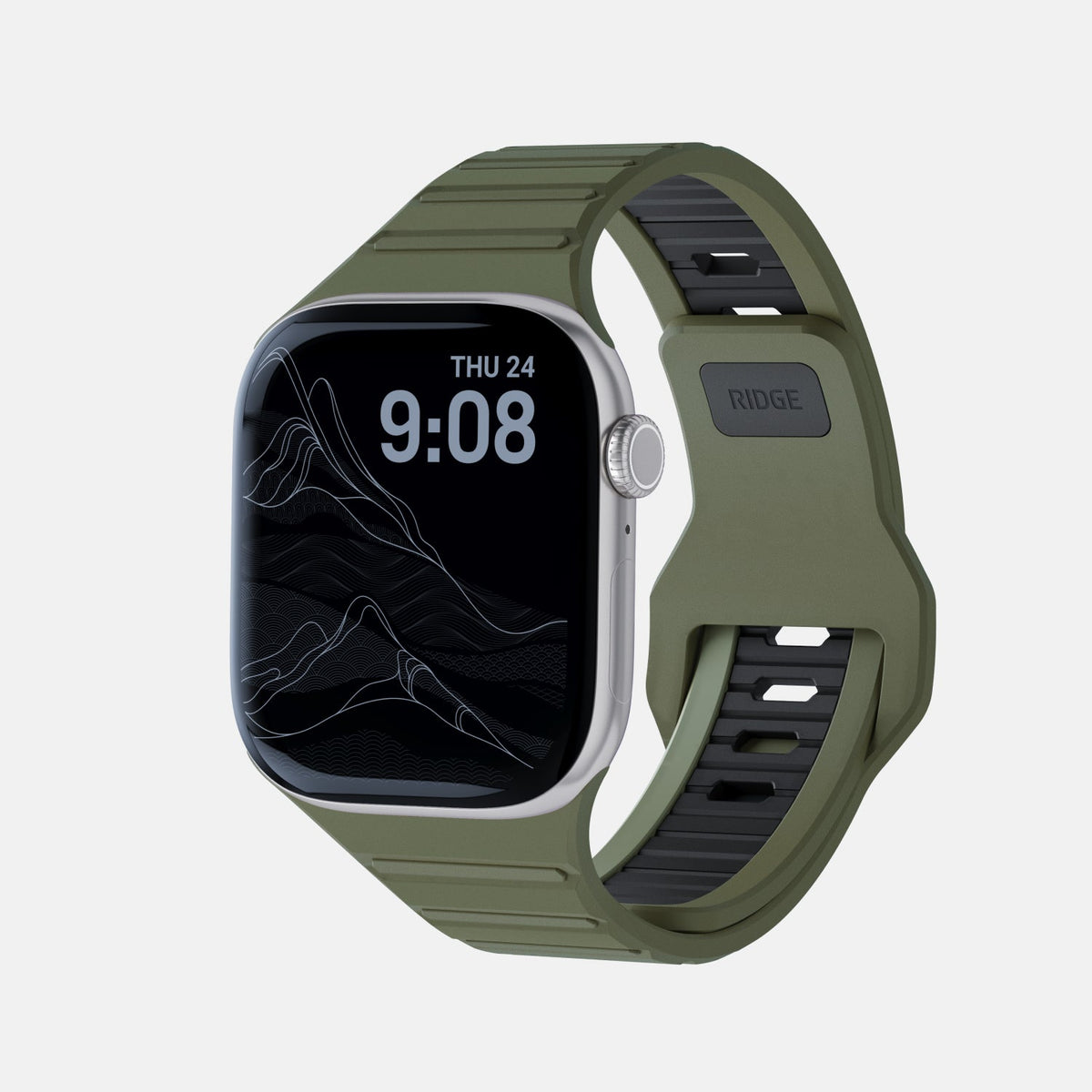 Everyday Watch Strap - 41/42mm - Matte Olive - Image 2